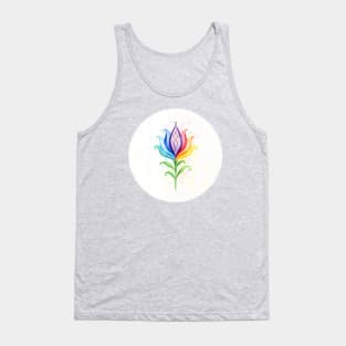 Lotus Flower 7 Colors Chakras Tank Top